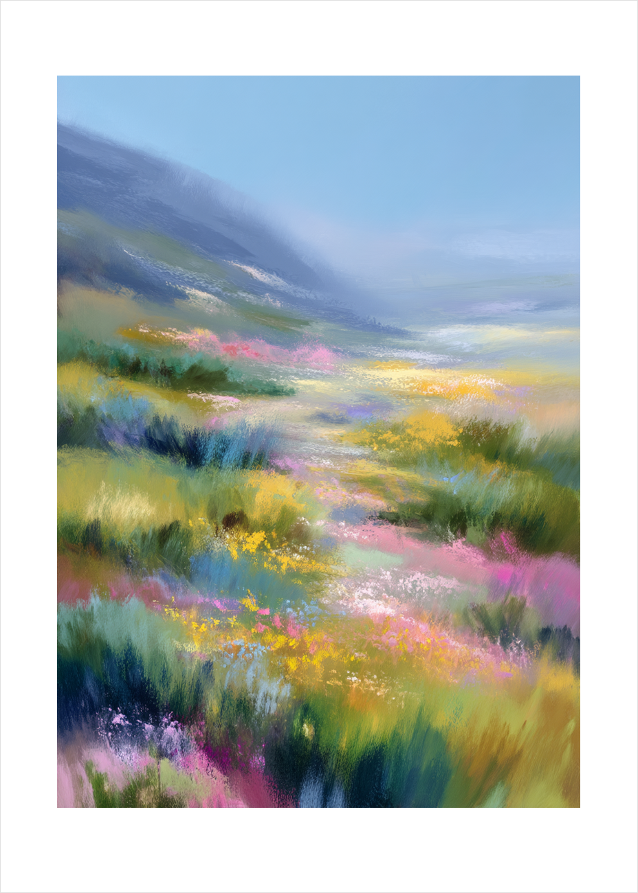 Lyd af farver i vinden - No Frame, With White Border