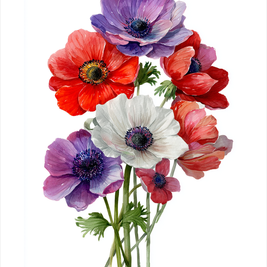 Hviskende farveklang - No Frame, With White Border