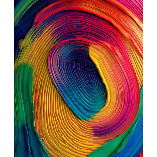 Tungen smager farvebrus - No Frame, With White Border