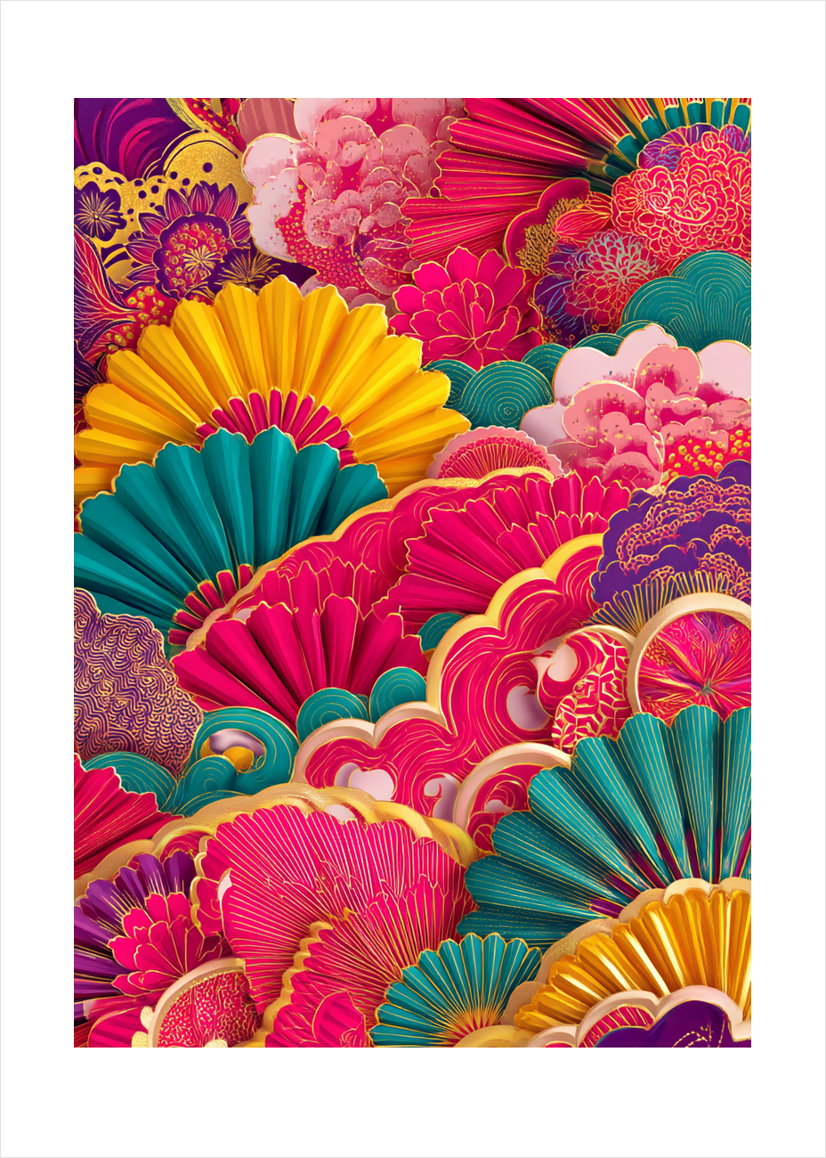 Silke under fingrene - No Frame, With White Border