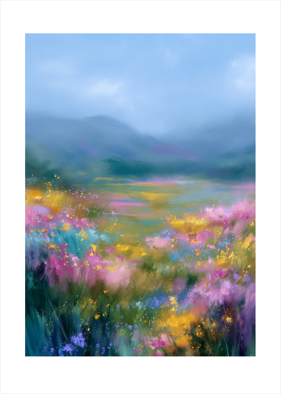 Sommerens sus i luften - No Frame, With White Border