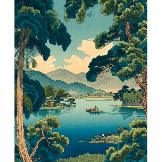Stillevandets hvisken - No Frame, With White Border