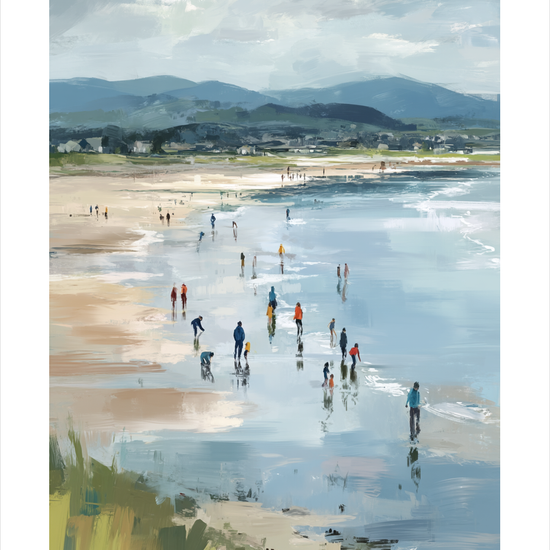 Havets stille hvisken - No Frame, With White Border