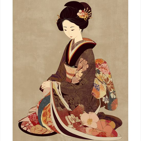 Blomsternes sagte sus - No Frame, With White Border