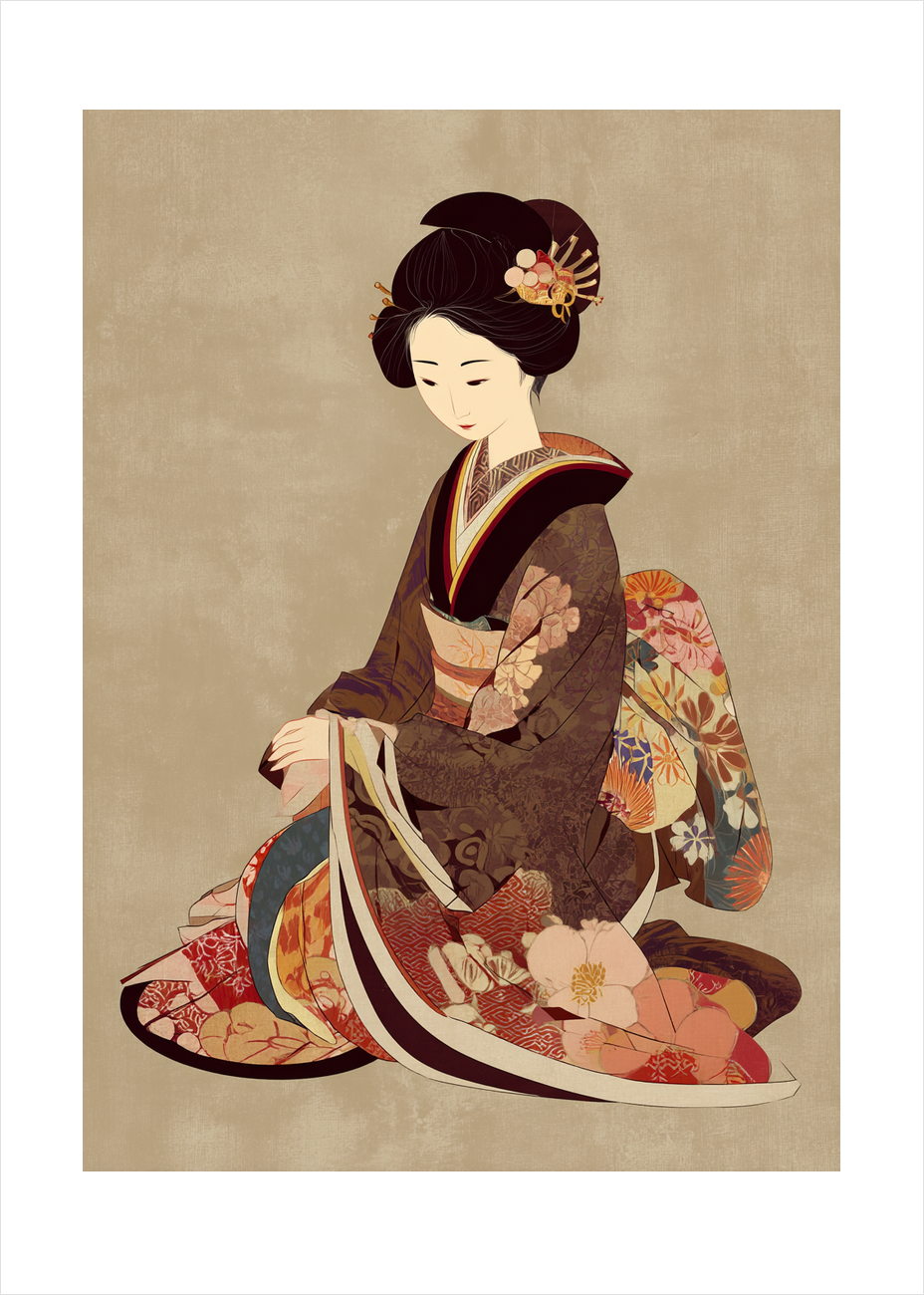 Blomsternes sagte sus - No Frame, With White Border