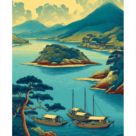 Havnens stille hjerteslag - No Frame, With White Border