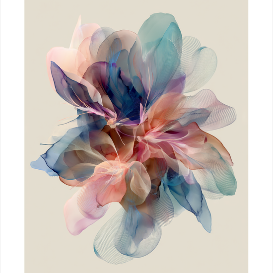 Suset af silke - No Frame, With White Border