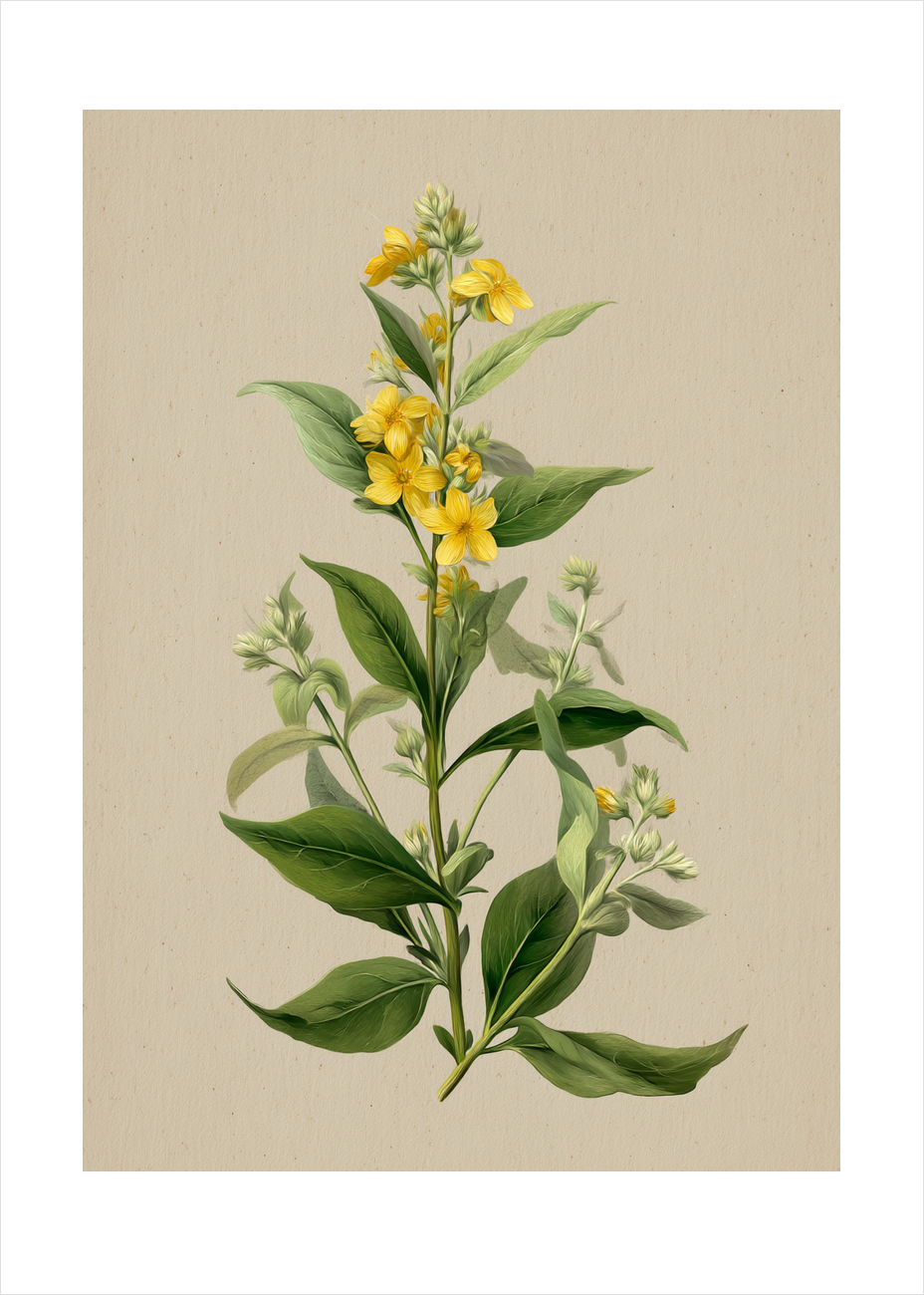 Viskende gul symfoni - No Frame, With White Border