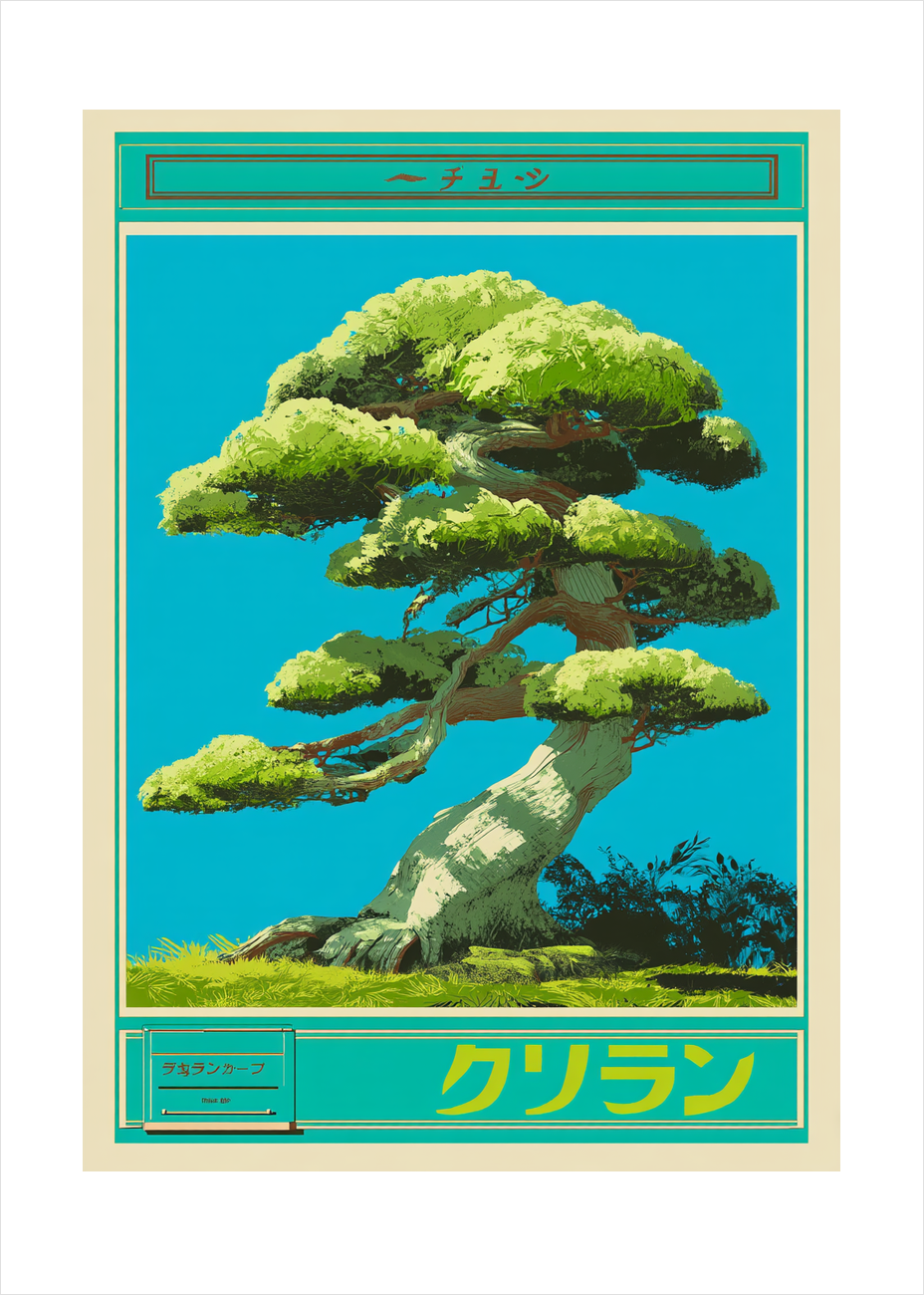 Vindens hvisken i grønne kroner - No Frame, With White Border