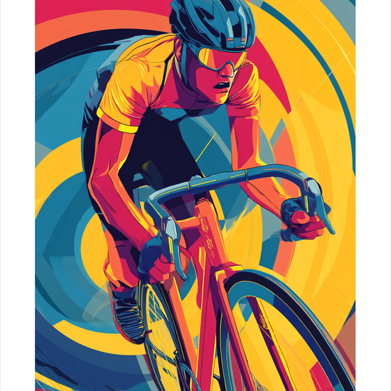 Farvernes pulserende sus - No Frame, With White Border