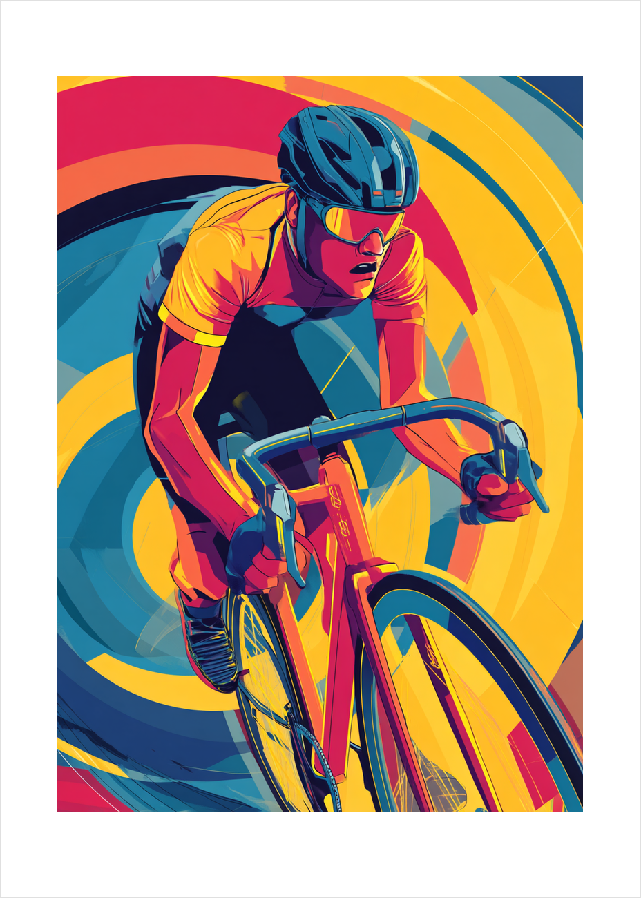 Farvernes pulserende sus - No Frame, With White Border