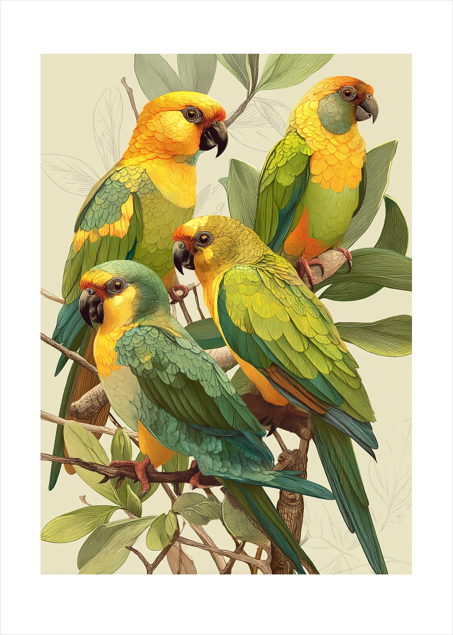 Fjerenes varme hvisken - No Frame, With White Border