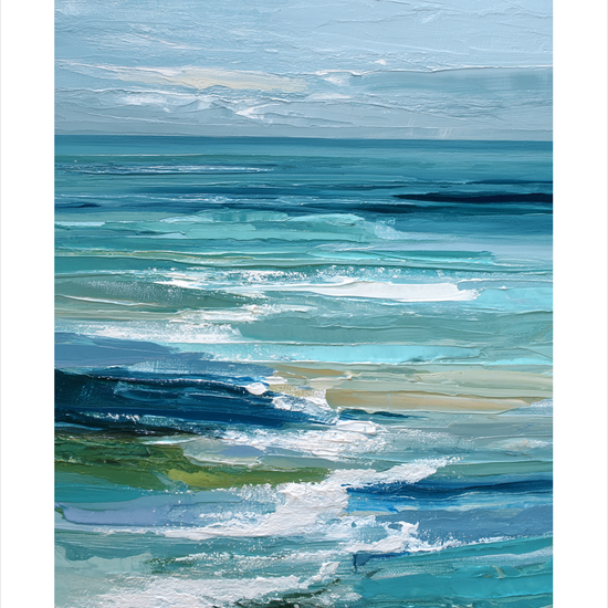 Havets klang i brystet - No Frame, With White Border