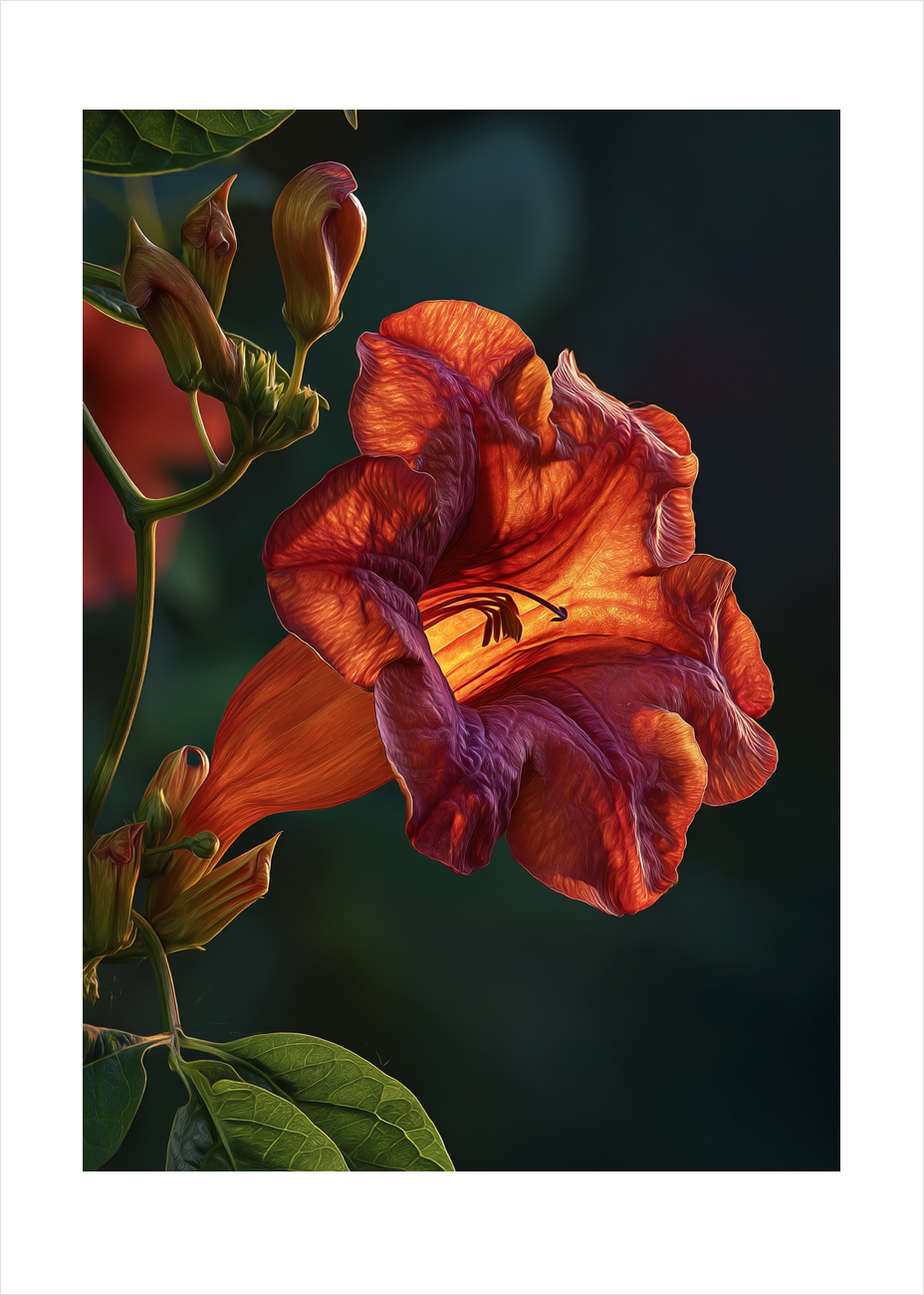 Lysets varme hvisken - No Frame, With White Border