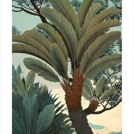 Palmebladets sagte sus - No Frame, With White Border