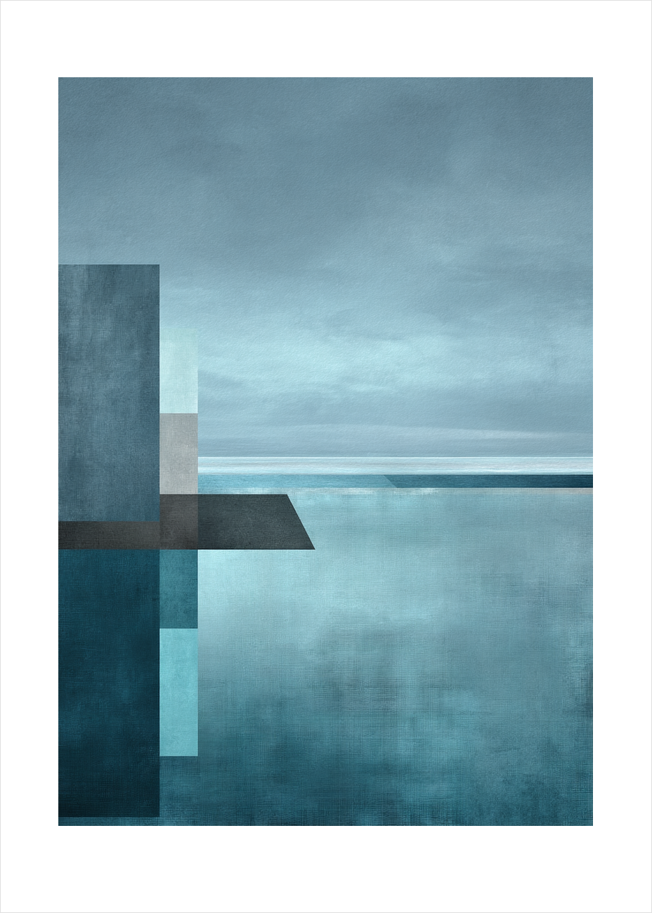 Salt på tungen ved horisonten - No Frame, With White Border