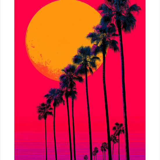 Hvisken af palmer - No Frame, With White Border