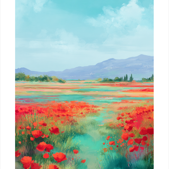 Sommerens røde sus - No Frame, With White Border