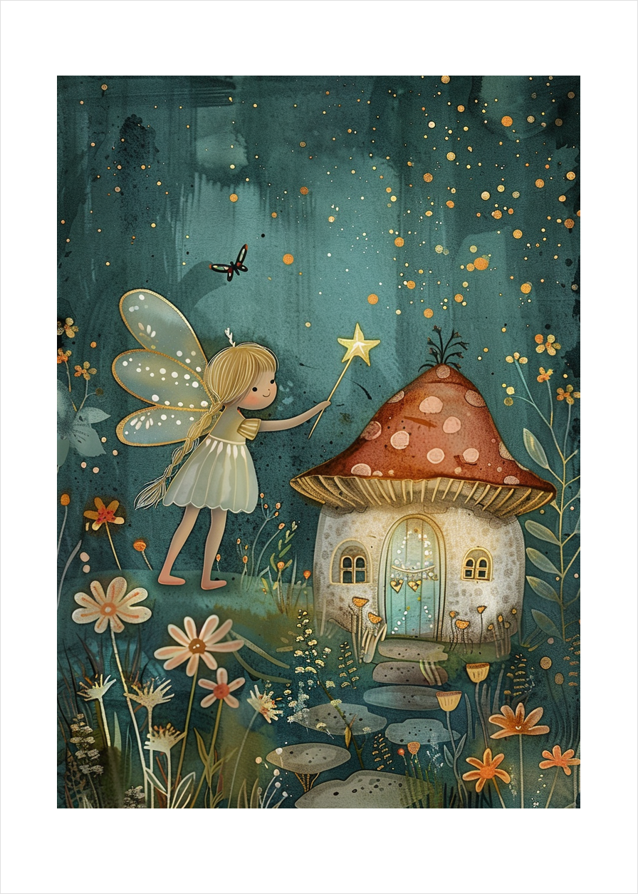 Måneskinets blide berøring - No Frame, With White Border