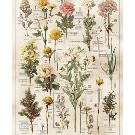 Stille blomsternes hvisken - No Frame, With White Border