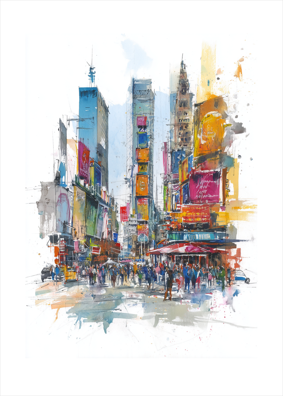 Lyd af neon og fodtrin - No Frame, With White Border