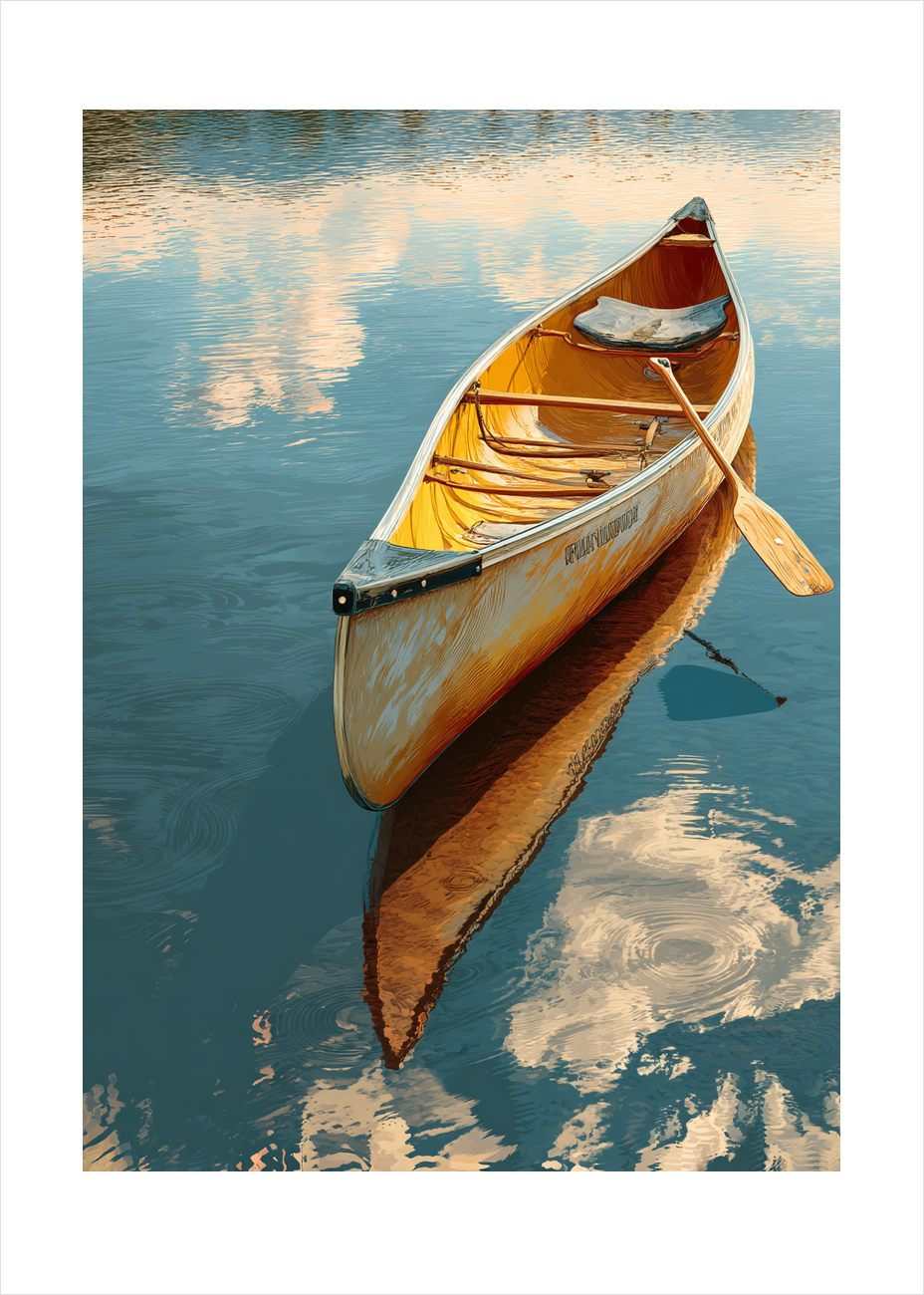 Stille klang fra pagajen - No Frame, With White Border