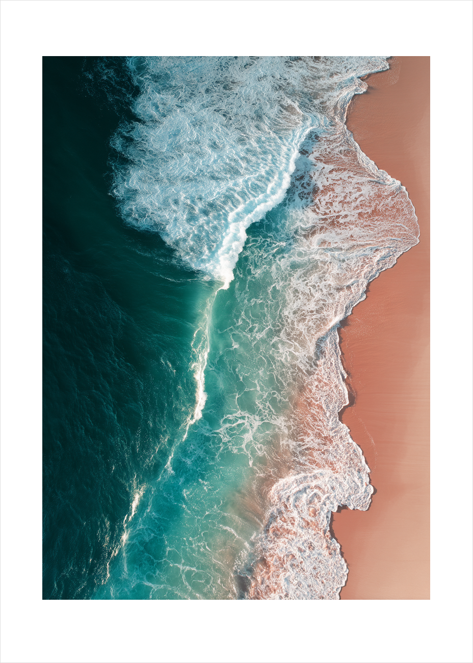Smagen af salt og ro - No Frame, With White Border