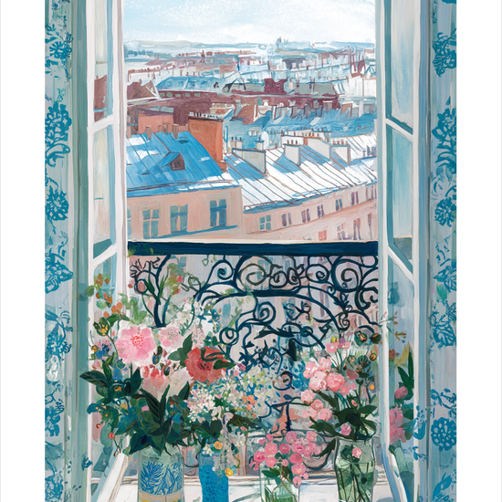 Duften af morgenen i byen - No Frame, With White Border