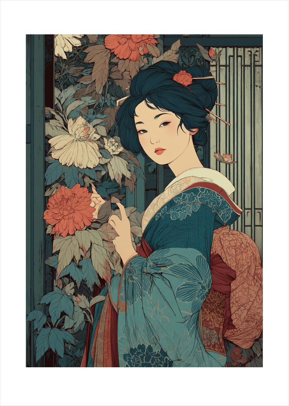 Sommerens hvisken bag skodderne - No Frame, With White Border