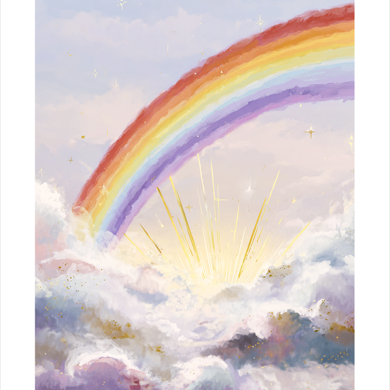 Regnbuens stille klang - No Frame, With White Border