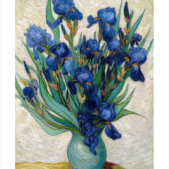 Blød blå hvisken - No Frame, With White Border