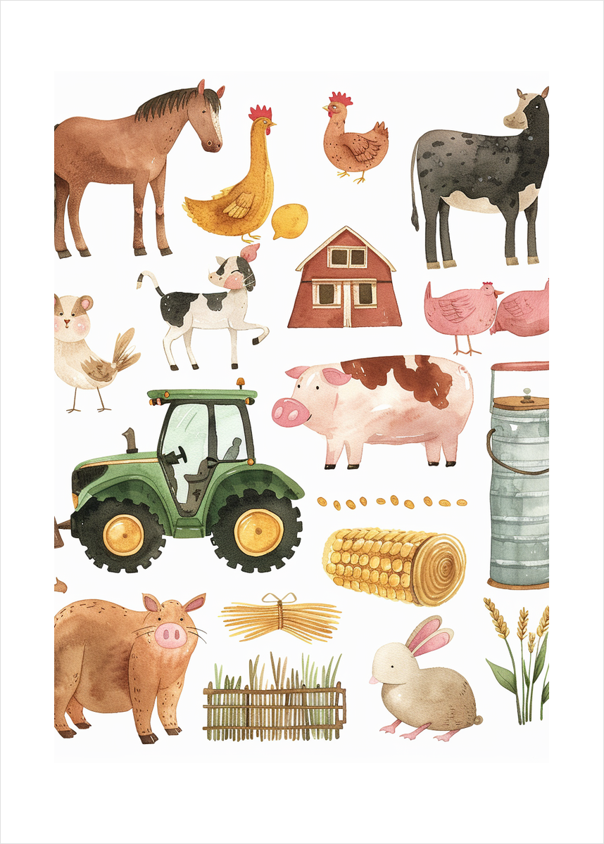 Duften af halm og regn - No Frame, With White Border