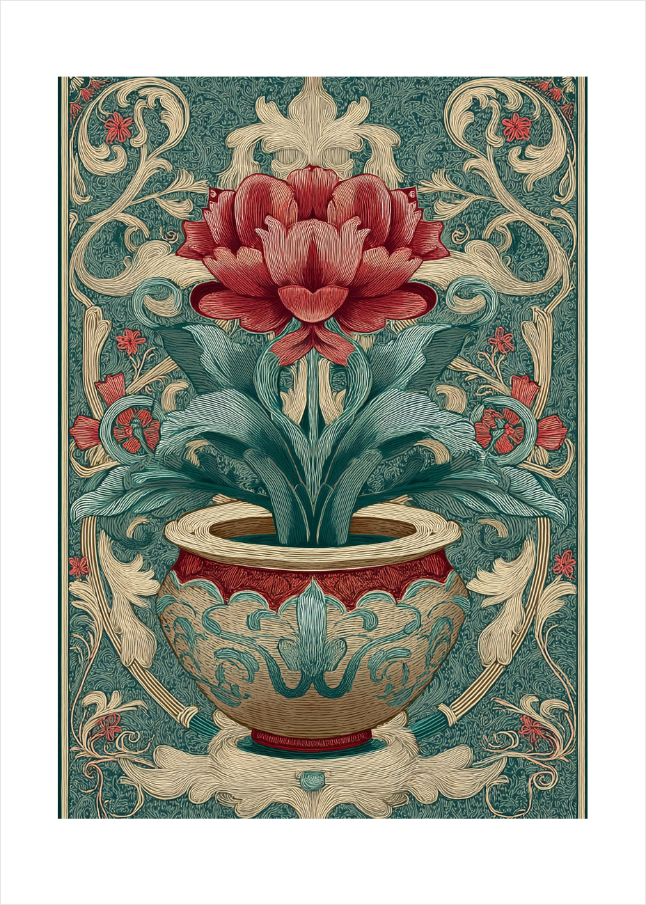 Blomstens stille hvisken - No Frame, With White Border
