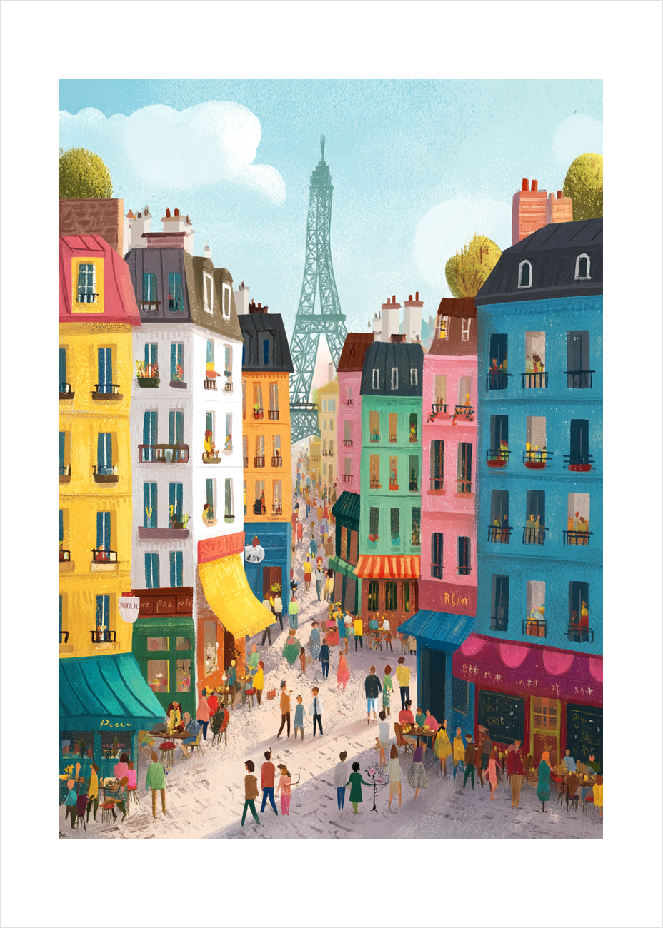 Kaffeduft og brostensklang - No Frame, With White Border