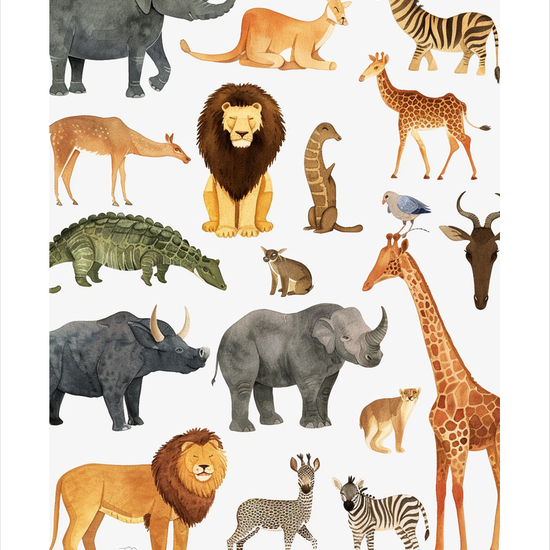 Savannens sagte rytme - No Frame, With White Border