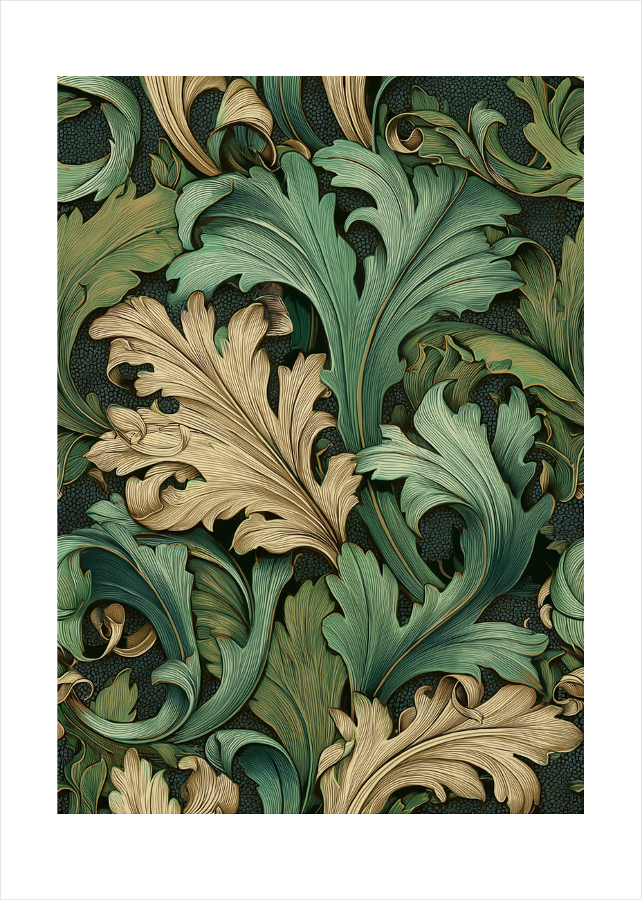 Svalende bladernes sus - No Frame, With White Border