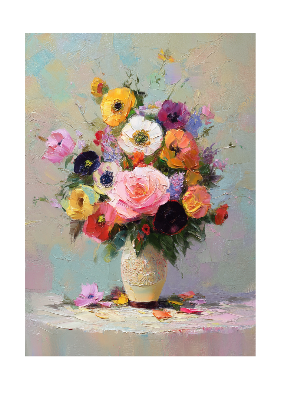 Farvernes stille klang - No Frame, With White Border