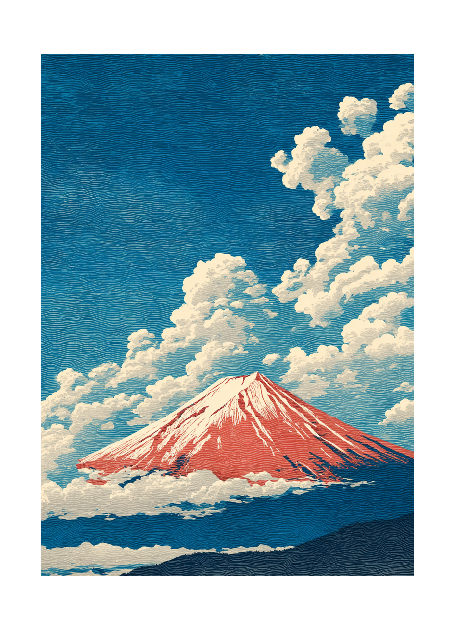 Skyernes bløde hvisken - No Frame, With White Border