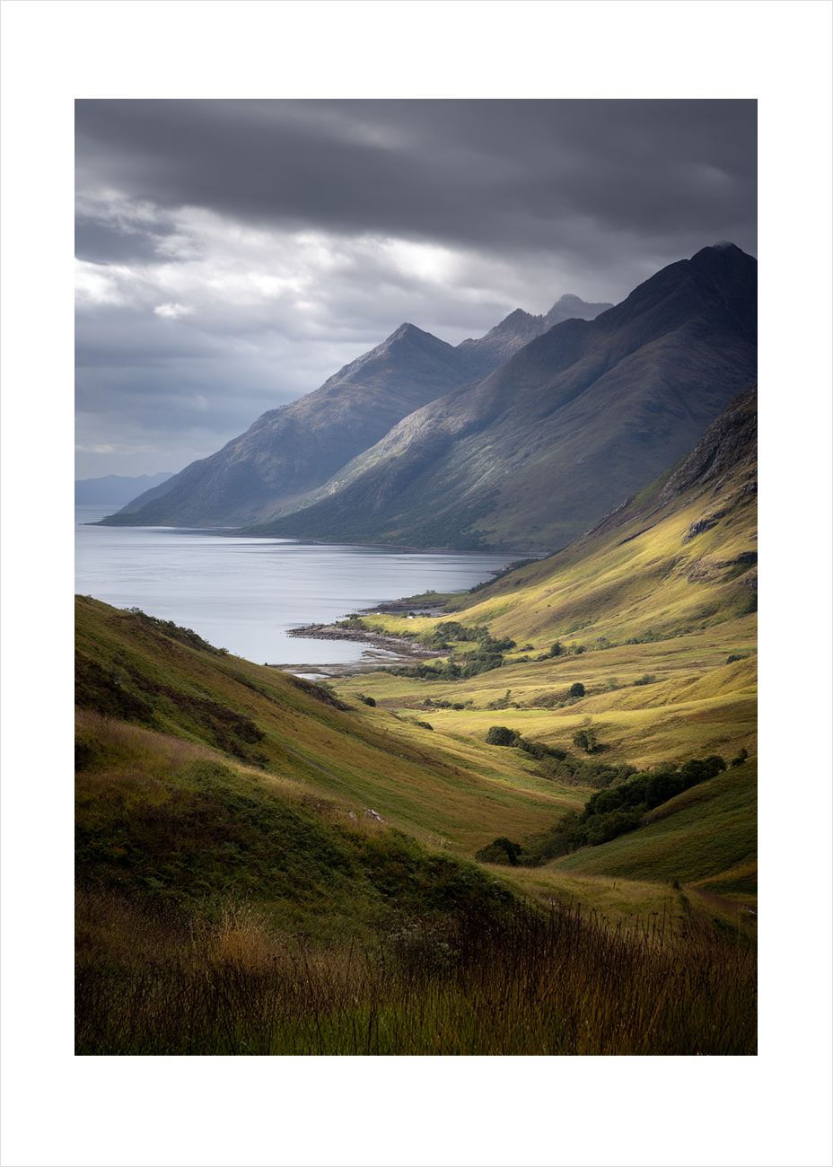 Havets hvisken i dalen - No Frame, With White Border