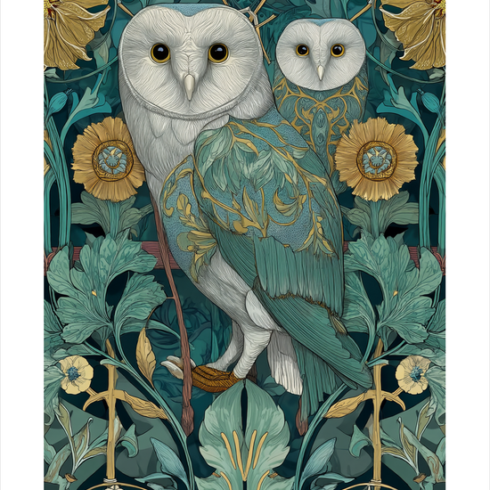 Uglernes gyldne hvisken - No Frame, With White Border