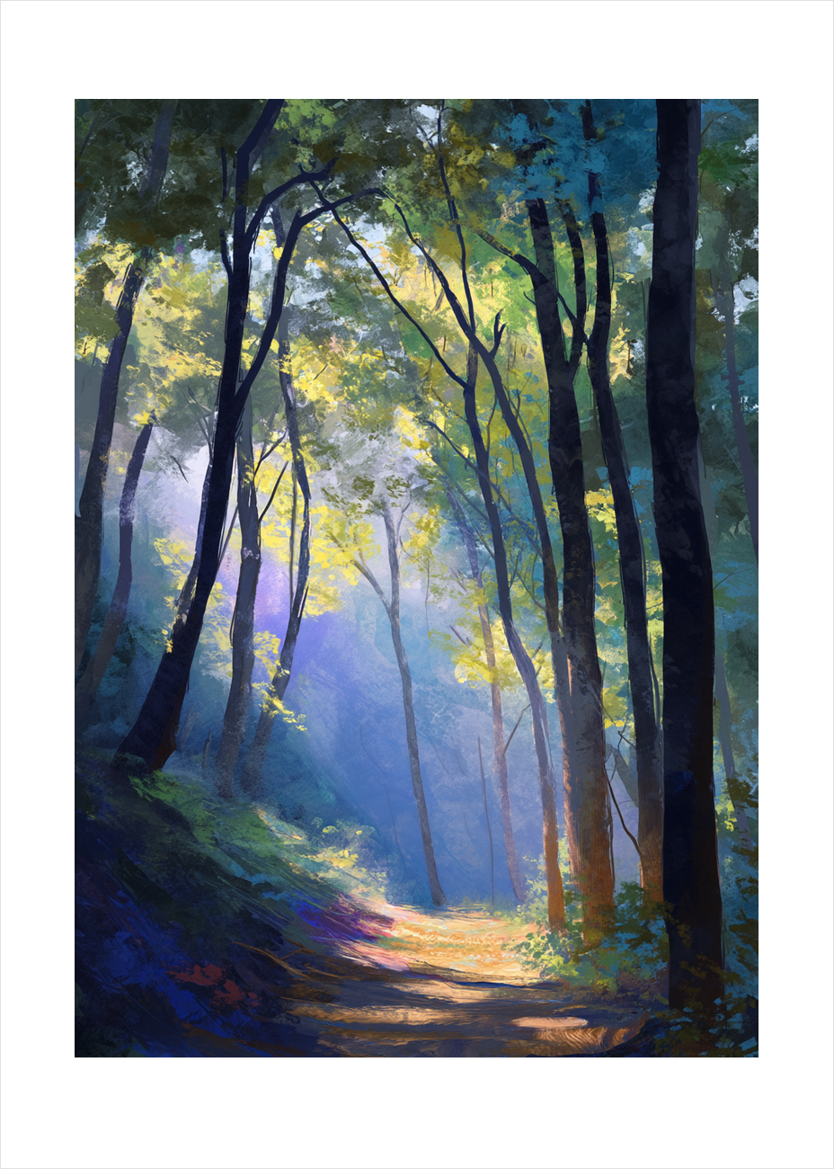 Morgenduggens stille sang - No Frame, With White Border