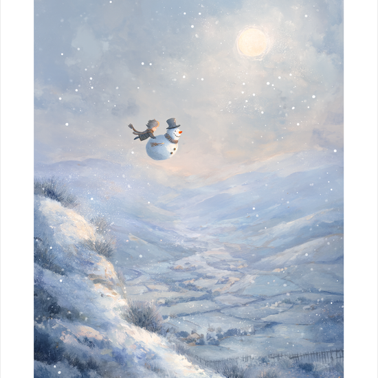 Snefaldets sagte klang - No Frame, With White Border