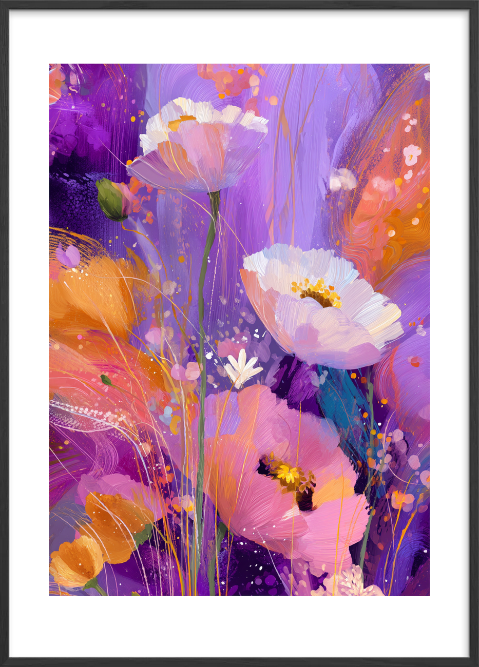 Takt af tusind farver - Black Frame, With White Border