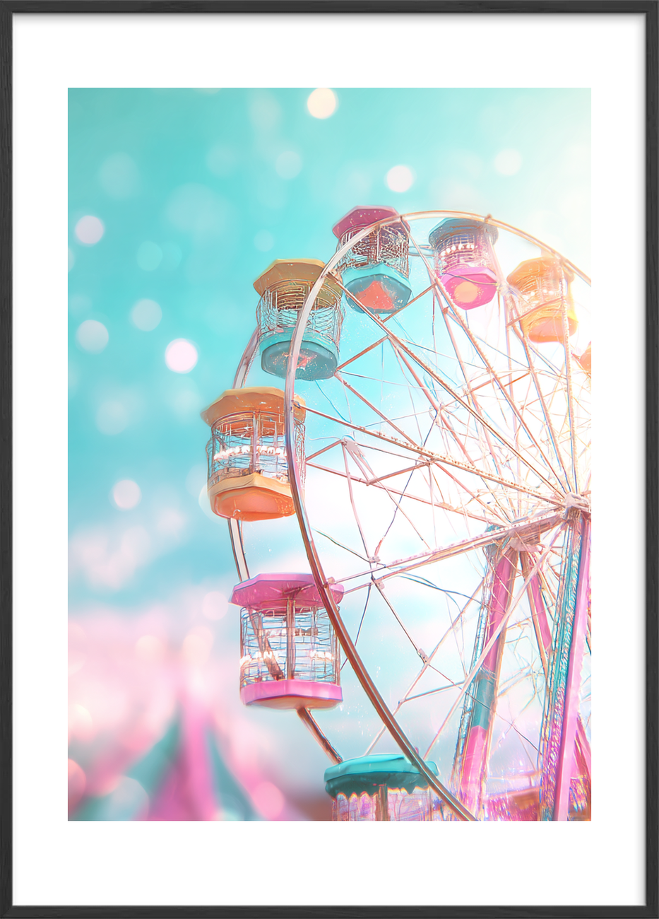 Smag af sukkerspind - Black Frame, With White Border