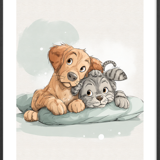 Pudens bløde hvisken - Black Frame, With White Border