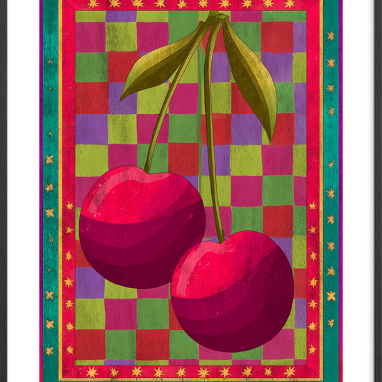 Sødme under stjernedrys - Black Frame, With White Border