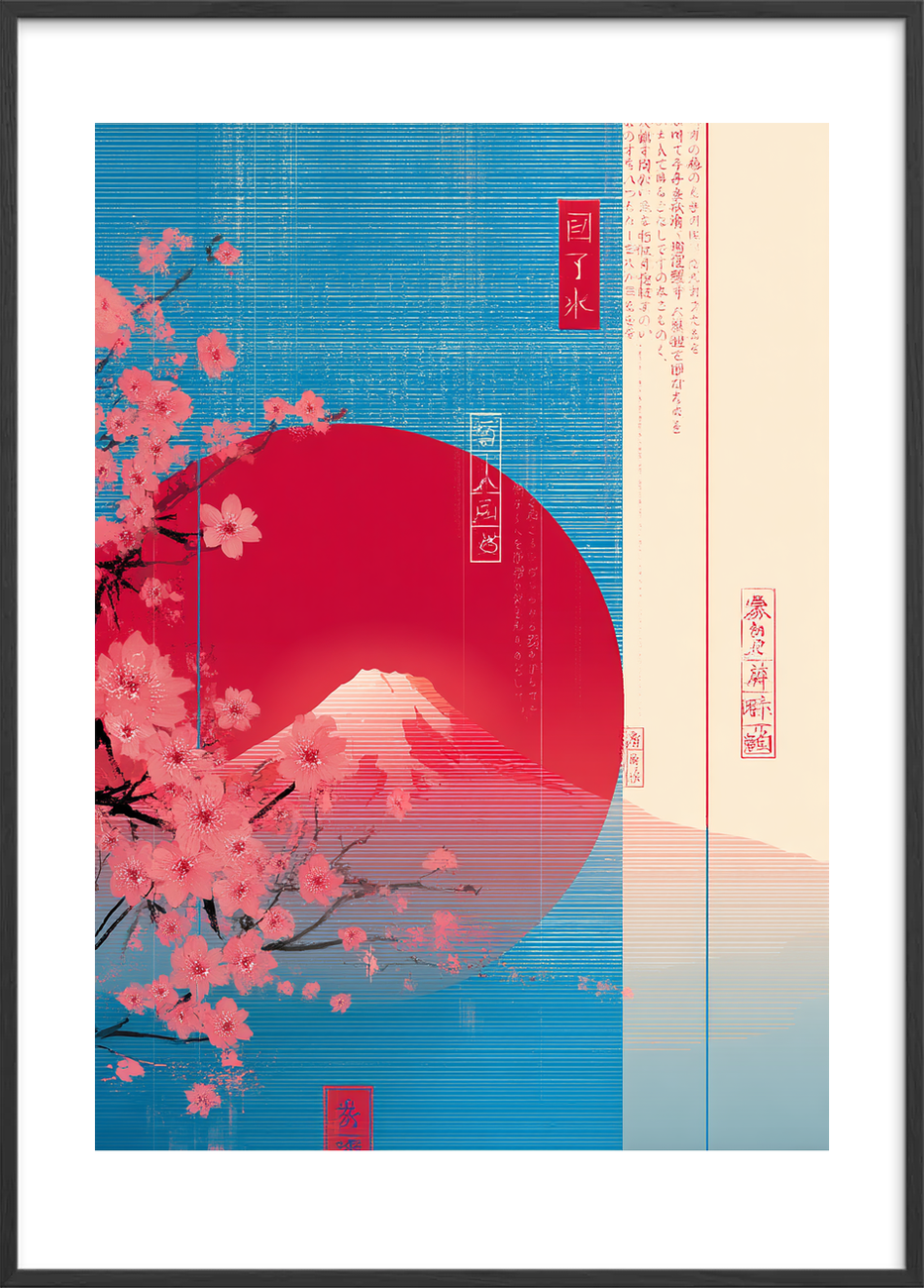 Smag af forårssol - Black Frame, With White Border