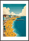 Havets salte sus - Black Frame, With White Border