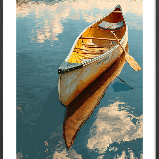 Stille klang fra pagajen - Black Frame, With White Border