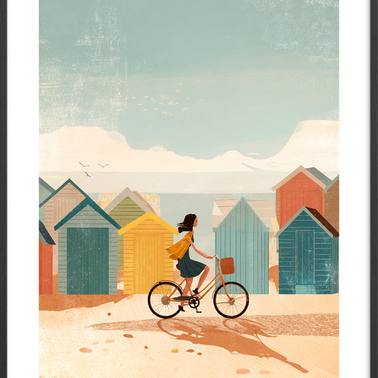 Salt på læben - Black Frame, With White Border